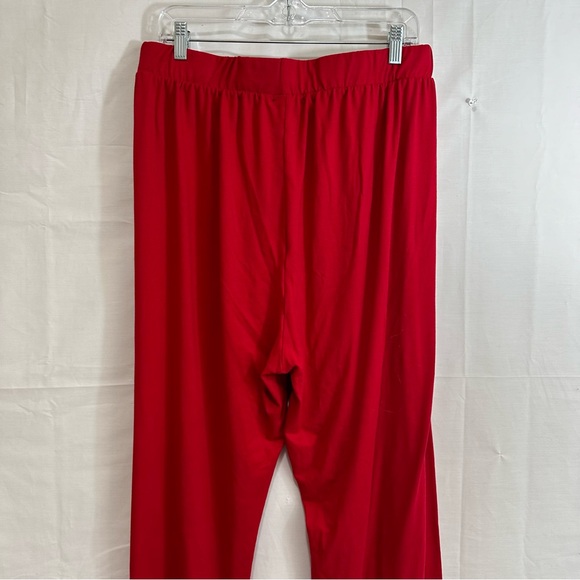 Fashion Nova 2-Piece Sleeveless Elastic Hem Cropped Top & Jogger Pants Red 2XL - Picture 6 of 12